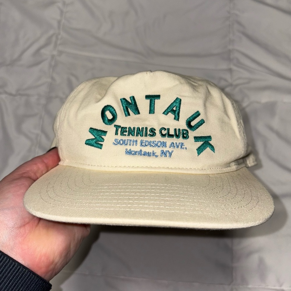 Montauk Tennis Club Beige Cap